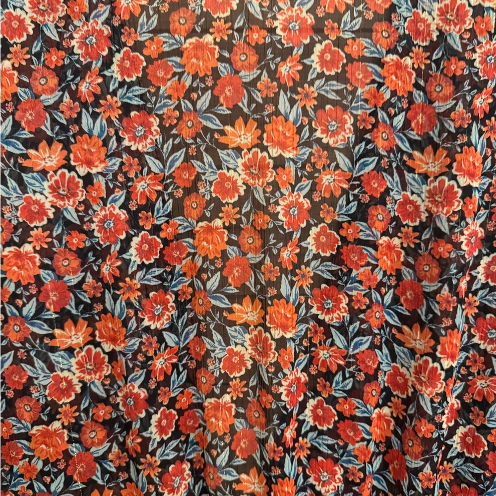 torrid Black and Red Floral High-Low Kimono Dress - Picture 8 of 13